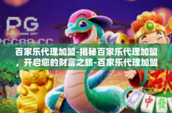 百家乐代理加盟-揭秘百家乐代理加盟，开启您的财富之旅-百家乐代理加盟