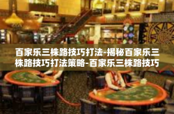百家乐三株路技巧打法-揭秘百家乐三株路技巧打法策略-百家乐三株路技巧打法