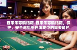 百家乐筹码铝箱-百家乐筹码铝箱，保护、安全与组织在游戏中的重要角色-百家乐筹码铝箱