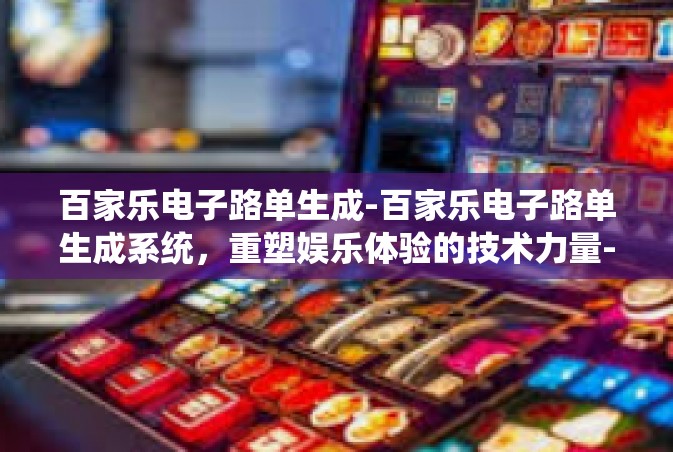 百家乐电子路单生成-百家乐电子路单生成系统，重塑娱乐体验的技术力量-百家乐电子路单生成