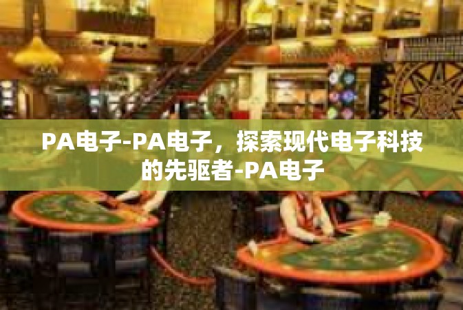 PA电子-PA电子，探索现代电子科技的先驱者-PA电子