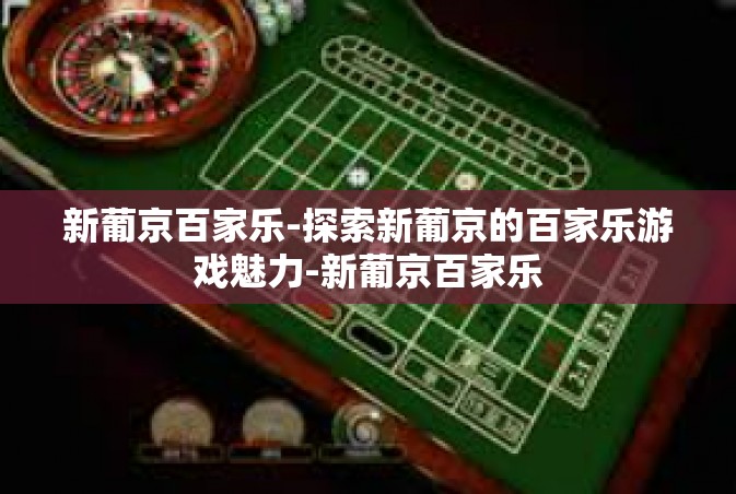 新葡京百家乐-探索新葡京的百家乐游戏魅力-新葡京百家乐